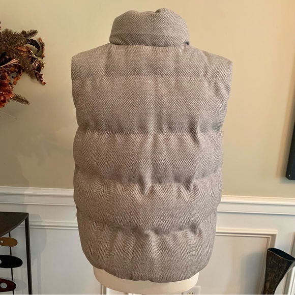 FARFALLA Women's Sleeveless Quilted Twill Vest | Medium | Light Brown - Picture 3 of 11